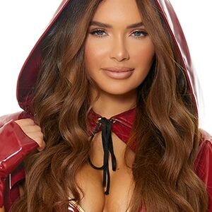 Forplay Red Mini Dress with Hood